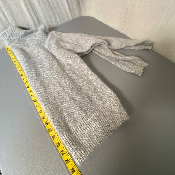 VTG Santoria Womens Beaded Sweater Size M Silk Blend Gray Ugly Christmas Glam - Picture 11 of 12